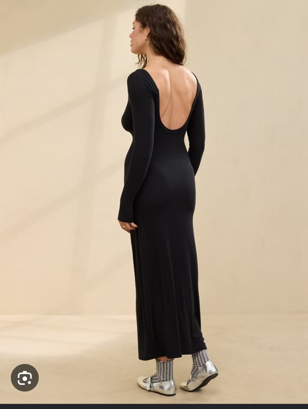 Aerie Bodycon Low Back Maxi Dress